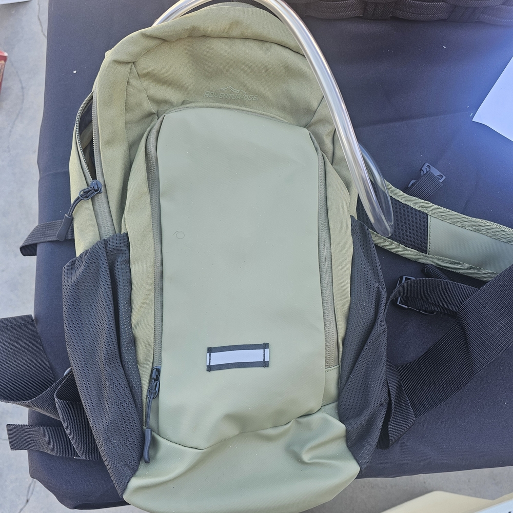 Rugged Outdoor Green and Black Backpack
